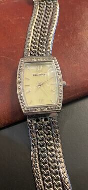 Women's 25mm silver Tone Regency Watch, MOP Face, Multistring Band